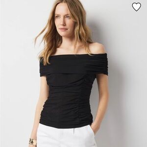 NWT off the shoulder ruched top